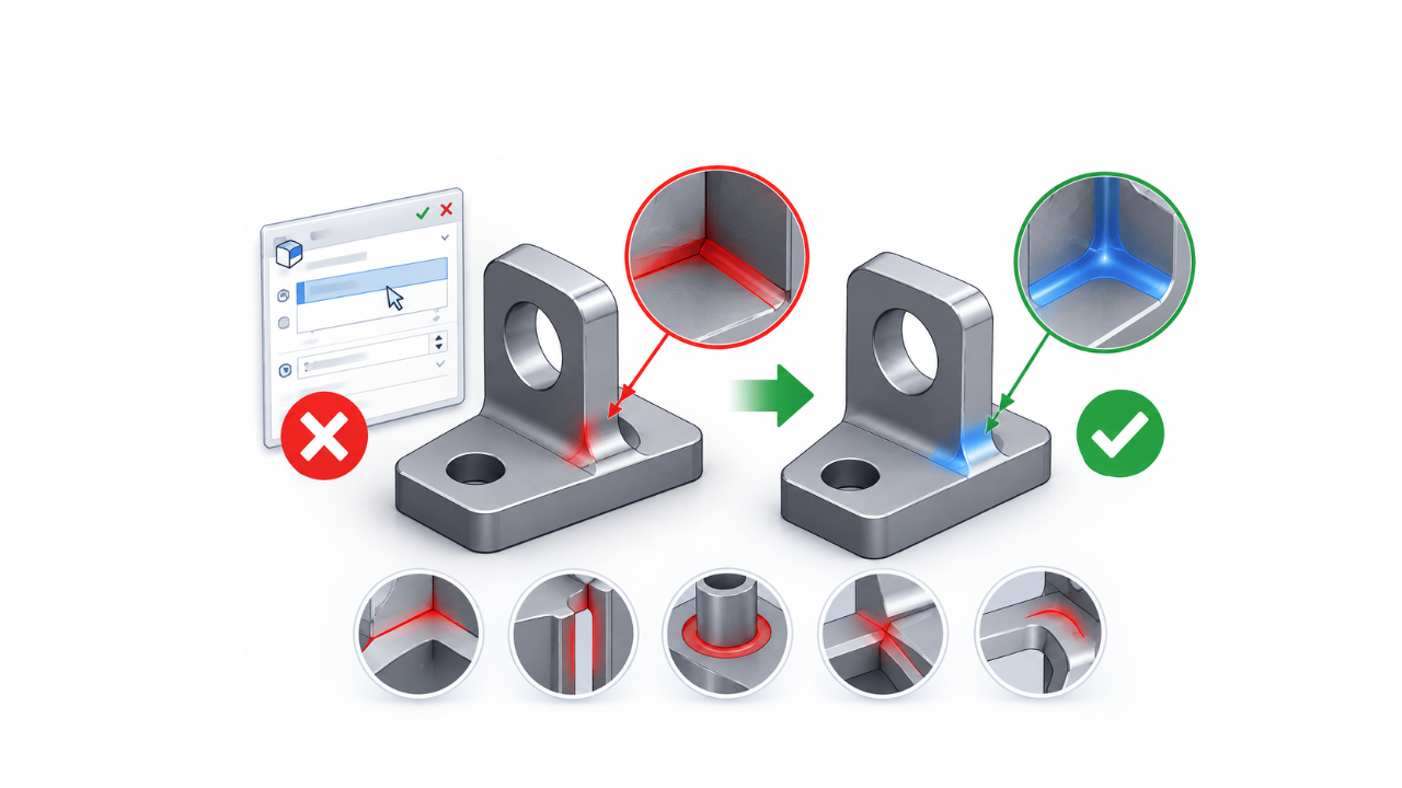 SOLIDWORKS Fillet Failed: Why Fillets Fail & How to Fix Them
